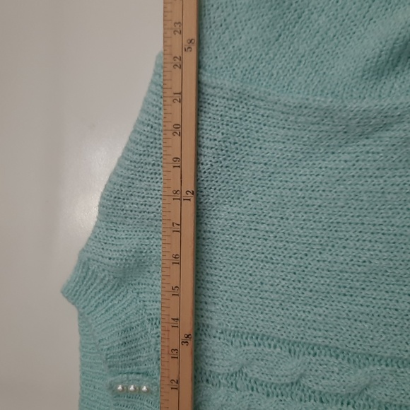 Vintage Sterling Harris Mint Green Sweater - Size L - Picture 5 of 9